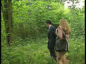 Blonde MILF in Forest Seduces Businessman...fuck Me Hard!
