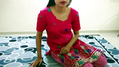 Desi bhabhi in sheer stockings catches delivery boy peeking through her room door and lures him in for a filthy footjob before taking his thick cock deep in her ass doggystyle