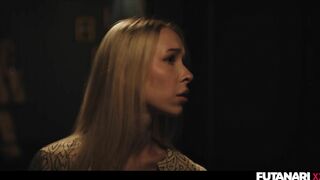 Cute Petite Blonde Girl Nata Gold Facefucked by Horny Real Life Futa Shemale Amirah - It Follows Parody