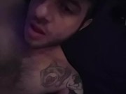 Jerking on my face upside down