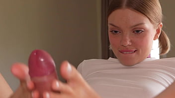 First person blowjob with foot fetish and spit