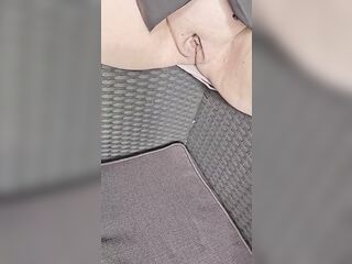 Hot granny displays large hairless fanny