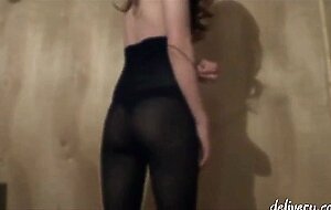 Sexy Crossdresser in Black Bodystocking