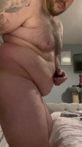 Cock Bondage with Crossdressing Gagged and Cuffed