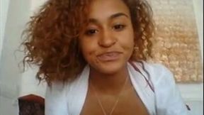 I'd love to rim that beauty of an arse and I love this babe's curly hair