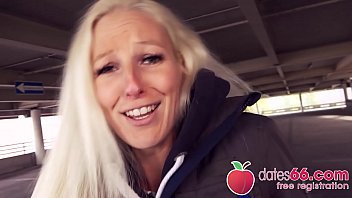 HORNY GERMAN Blonde Cam Angel BANGED in PUBLIC by random date! (ENGLISH) Dates66.com