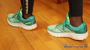 Nylon Feet After Sneakers Workout