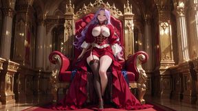 The Purple Queen! Lazy Coronation on the Golden Throne, Red &amp; White Haute Couture Is Insane!