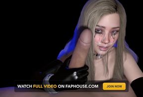 Busty Blonde Babe Point of View Handjob - Eye Contact Facial