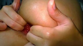 POV - Teen's Ass&#x1F351; Gets Fisted &mdash;  Proclaiming 'This Is Insane!' As Orgasmic Prolapse Unfolds
