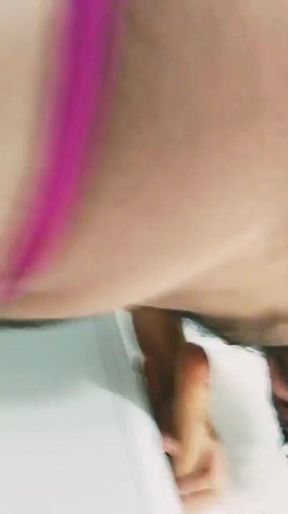 Curious Straight Guy Sucking in Thong While Playing with His Realistic Dildo