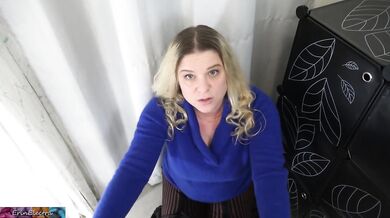 Stepmom stuffs stepson’s big cock until he breaks her throat