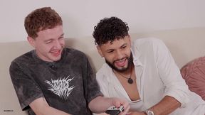 best friend wouldn’t stop touching my controller so i stop the game and used his mouth and ass