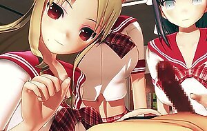 5 Big Boobed Beauties Empty Every Last Drop on a Lucky Cock | Hentai English Subbed