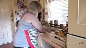 AuntJudysXXX - Your BBW Wife Megan Sucks Your Cock in the Kitchen POV