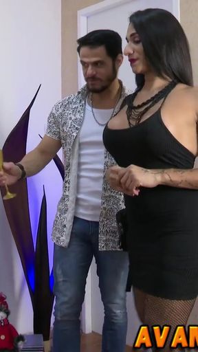 Memorable moment from "Surpresinha com a mamae Noel travesti"