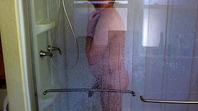 Taking a shower