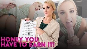 Step Mom Julia Robbie Rewards Step Son With Her Wet And Plump Pussy For Doing His Chores - StepMom