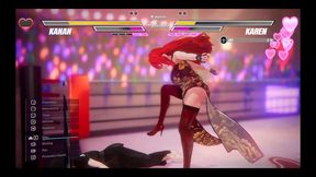 lesbian battle [ bdsm hentai game ] ep.2 lesbian tomboy defeated had to squirt non stop on a bondage device !