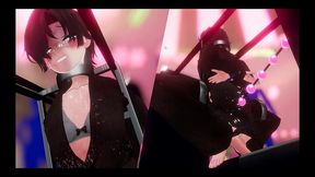 lesbian battle [ bdsm hentai game ] ep.2 lesbian tomboy defeated had to squirt non stop on a bondage device !