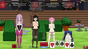 Strip Poker Gone Wild When She Started Touching Herself