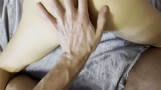 Boyfriend fucks his horny big-ass girlfriend