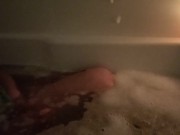 Late Night Self Care: BBW MILF takes a bath and gets off