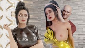 Sexy Milf Secretary's Sexual Intercourse With An Ugly Oldman - Visual Novel