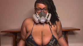 Respirator Domme Big Tits Show off