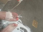 Milk soaked toes