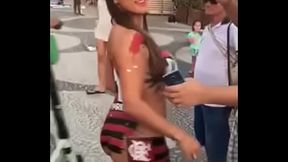 Flamenguista no carnaval