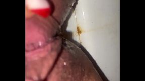MilfyCalla - Stepmom pisses all over bathroom