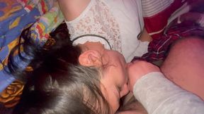 Step Dad Uses Me All The Time To In My Mouth, To Let You Go In My Mouth, To Swallow