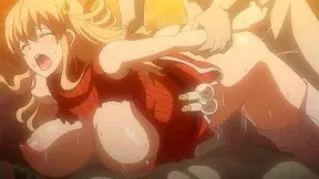 Grimoire of the Divine Comedy 2 - Busty blonde gets her cunt spread by crazy hentai tentacles