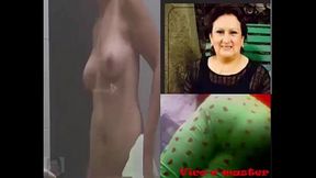 espiando a mi tia gordita