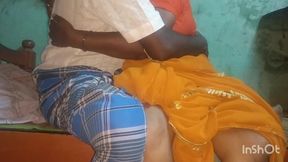 Indian wife enjoying sex  with house owner