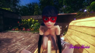 Miracolous Ladybug 3D - Ladybug is fucked in a Park