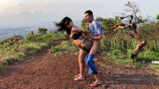 hot pregnant woman at the lookout