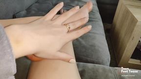 TEEN ASK TO CUM ON HER FEET SOFT SOLES - SOLE POV JOI