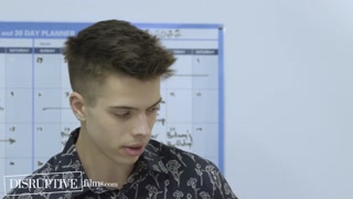 Risky Game Of 'Who Can Fuck The Boss' Ends In Office Threesome - DisruptiveFilms