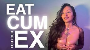 EX GIRLFRIEND MAKES YOU EAT YOUR CUM