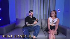 Beautiful latina presents her first casting and lets me taste her tight pussy