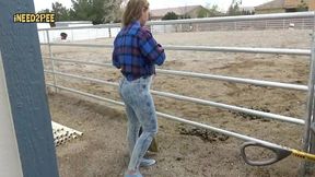 cheyenne jewel pisses her skintight jeans