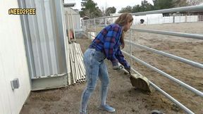 cheyenne jewel pisses her skintight jeans