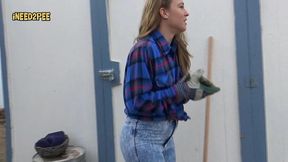 cheyenne jewel pisses her skintight jeans