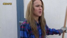 cheyenne jewel pisses her skintight jeans