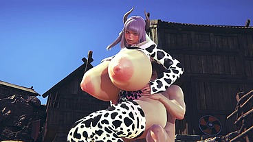 A farmer tending to his Cow - Monster girl Hentai
