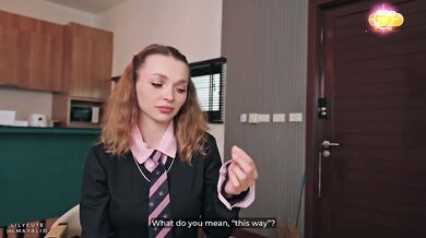 Cute Student Doesn’t Wanna Study Reproduction — She Wants to Fuck.