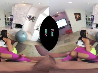 VRHUSH Jenna Foxx gets bent over and screwed in yoga pants