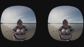 Tits in the sun and feet in the sand-VR